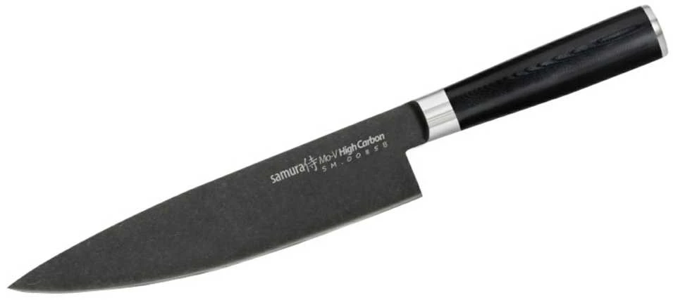 Samura MO-V Stonewash Set 3x universalūs peiliai (Chefs, Univesal, Paring) iš AUS 8 japoniško plieno 59 HRC