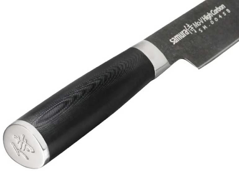 Samura MO-V Stonewash pjaustymo peilis 9,0''/230 mm iš AUS 8 japoniško plieno 59 HRC