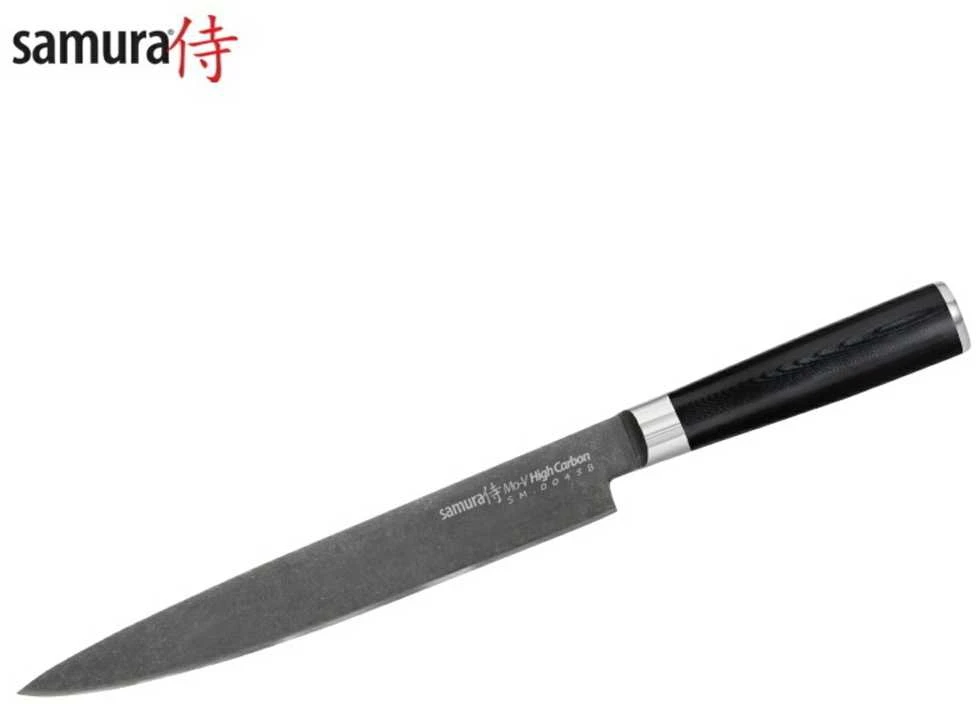 Samura MO-V Stonewash pjaustymo peilis 9,0''/230 mm iš AUS 8 japoniško plieno 59 HRC