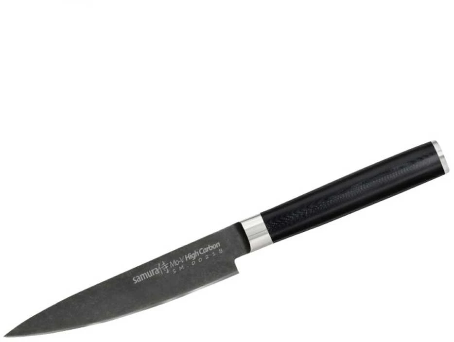 Samura MO-V Stonewash Univesal peilis 5,0''/125 mm iš AUS 8 japoniško plieno 59 HRC