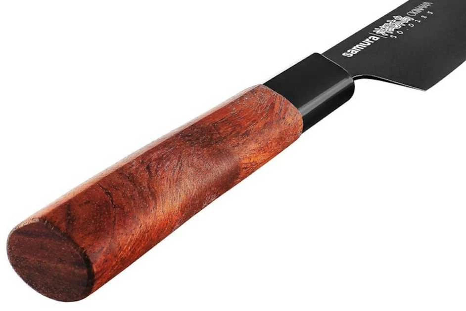 Samura Okinawa Stonewash Kitchen Gyuto peilis 170mm from AUS 8 Japanese steel 58 HRC