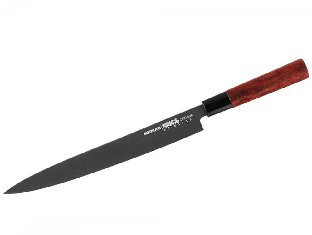 Samura Okinawa Stonewash Kitchen Yanagiba peilis 270mm from AUS 8 Japanese steel 58 HRC