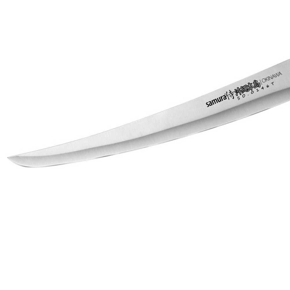 Samura Okinawa Universal Kitchen Slicing peilis Tanto 230mm from AUS 8 Japanese steel 59 HRC
