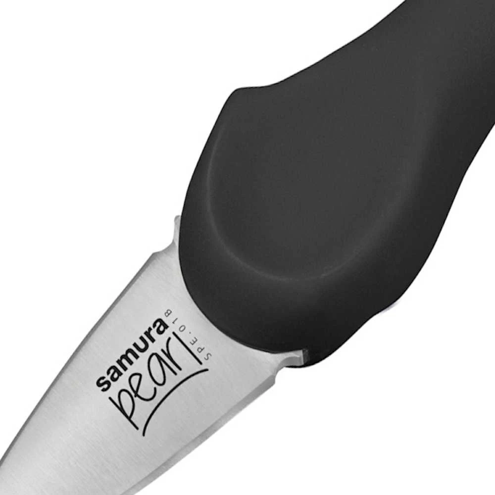 Samura Pearl Perfect Opening Oyster peilis 73mm blade from Japan steel 59 HRC Juodas