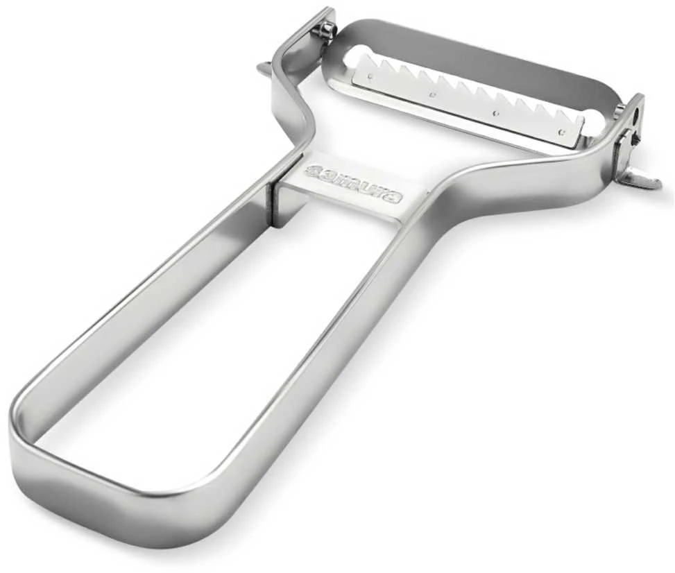 Samura Sharp & Effortless metalinis daržovių skustuvas su Julienne 61 mm peiliu iš japoniško plieno sidabro