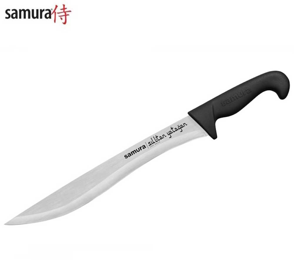 Samura SULTAN Pro Yatagan peilis with comfortable Juodas handle 301mm from AUS-8 Japan steel 59 HRC