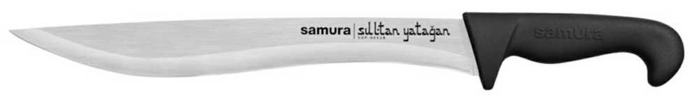 Samura SULTAN Pro Yatagan peilis with comfortable Juodas handle 301mm from AUS-8 Japan steel 59 HRC
