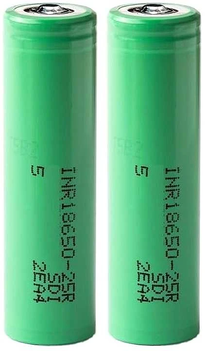 Akumuliatorius Samsung 18650 2500mAh 3.6V 20A, 2vnt