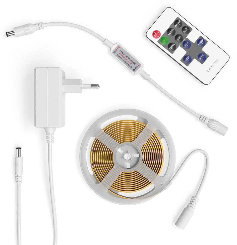 Avide LED COB juosta 16W 24V 4000K su pultu, 2m