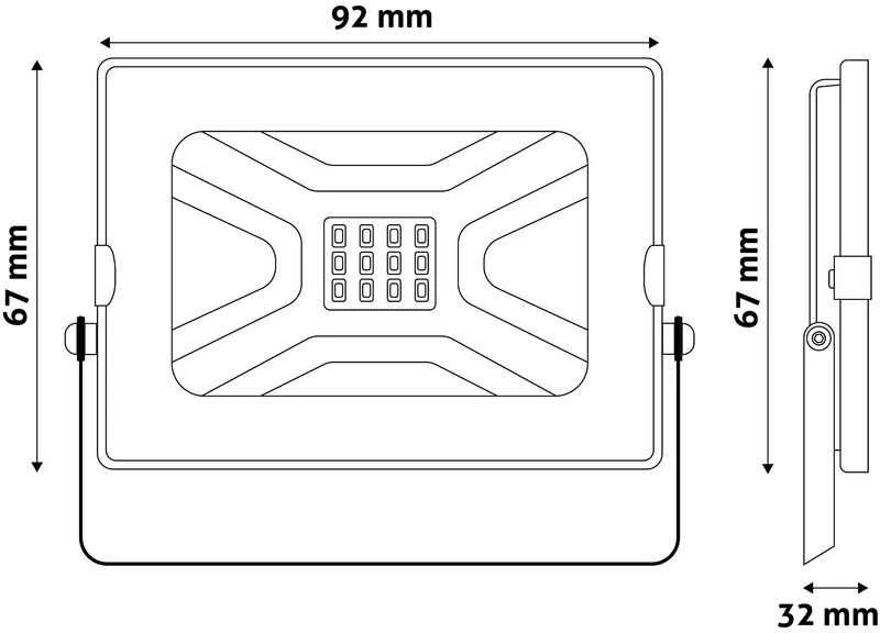 Avide LED lauko prožektorius 10W 800lm