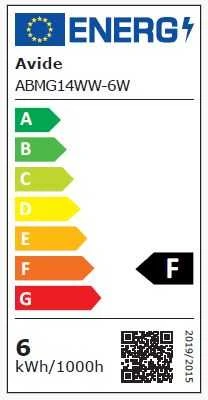 Avide LED lemputė 6W E14 3000K 560lm