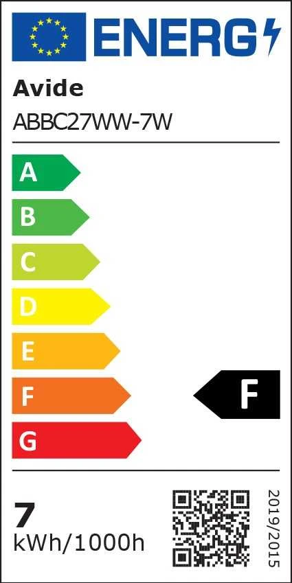 Avide LED lemputė 7W E27 3000K 5vnt