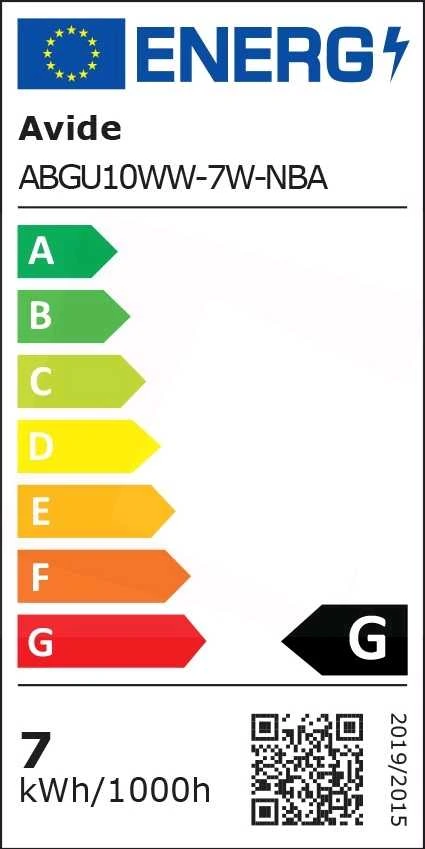 Avide LED lemputė 7W GU10 36° 3000K 5vnt