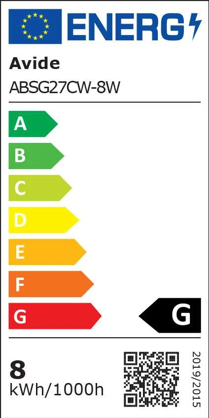 Avide LED lemputė 8W E27 6400K