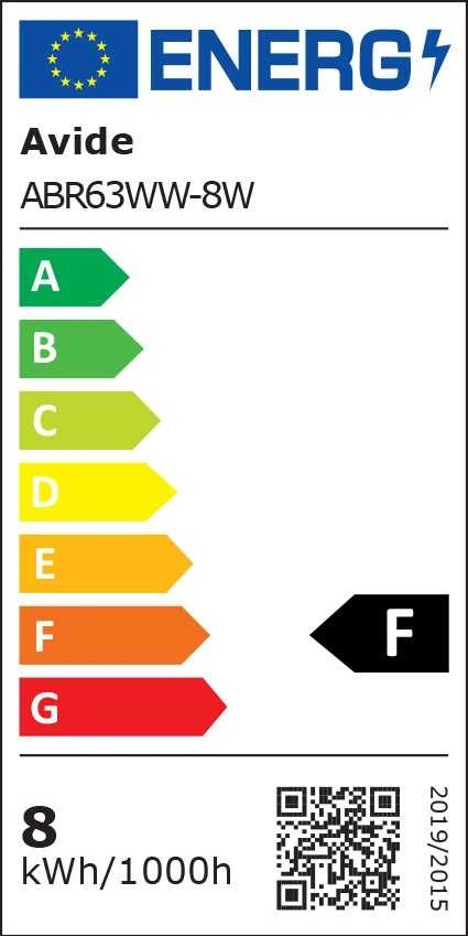 Avide LED lemputė 8W R63 E27 3000K 5vnt