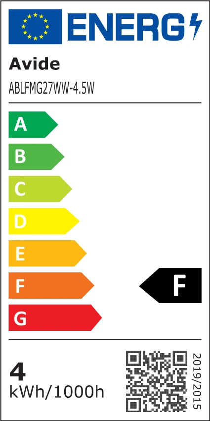 Avide LED lemputė AVIDE 4.5W E27 2700K 5vnt