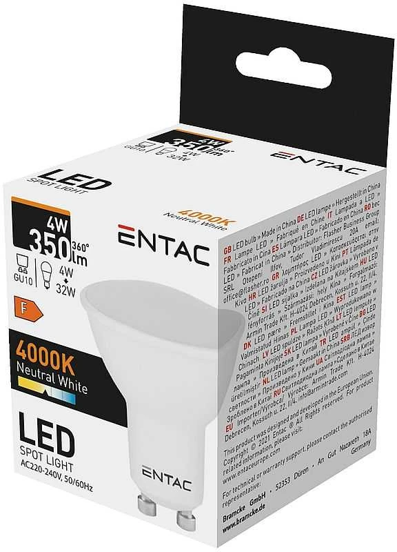 LED lemputė Entac 4W GU10 4000K