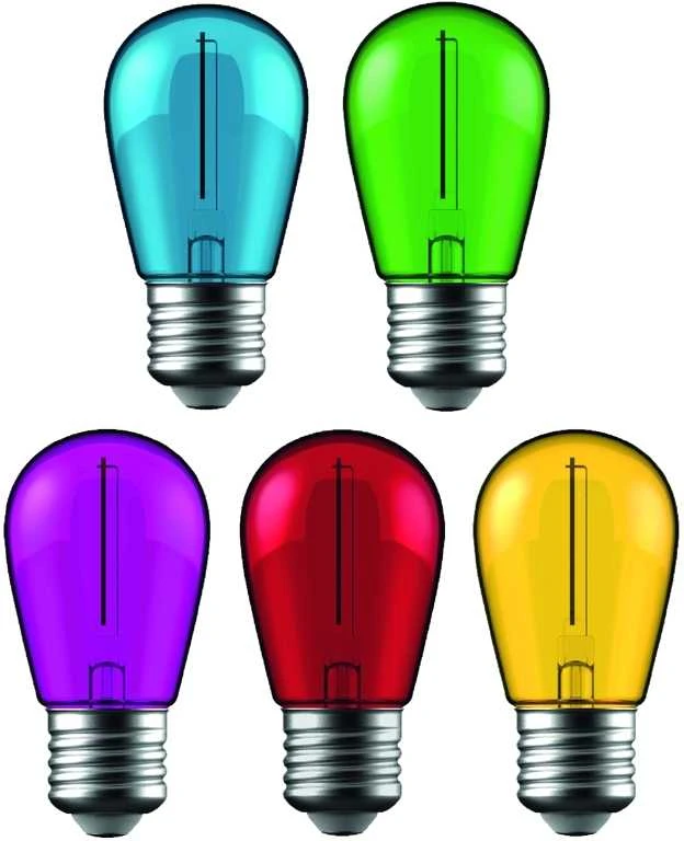 Avide LED lemputės 1W E27 Decor Filament, 5 vnt.