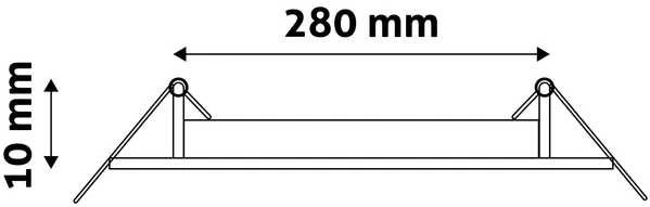 Avide LED Lubinis šviestuvas 18W 4000K , Ø220mm, apvalus