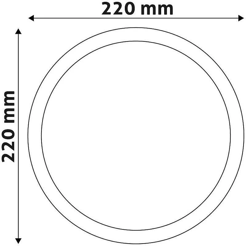 Avide LED Lubinis šviestuvas 18W 4000K Round ALU