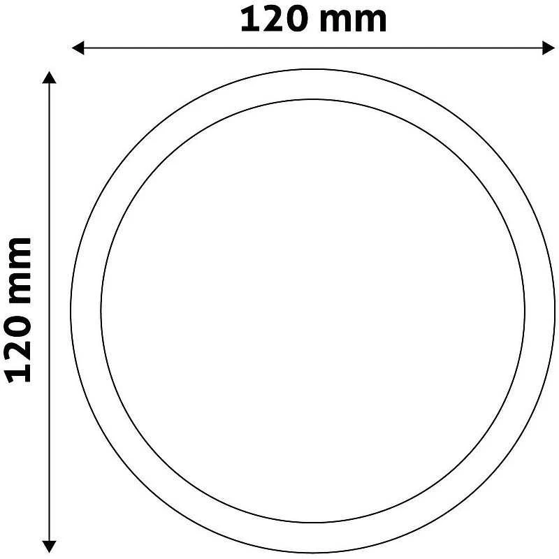 Avide LED Lubinis šviestuvas 6W 3000K Round ALU
