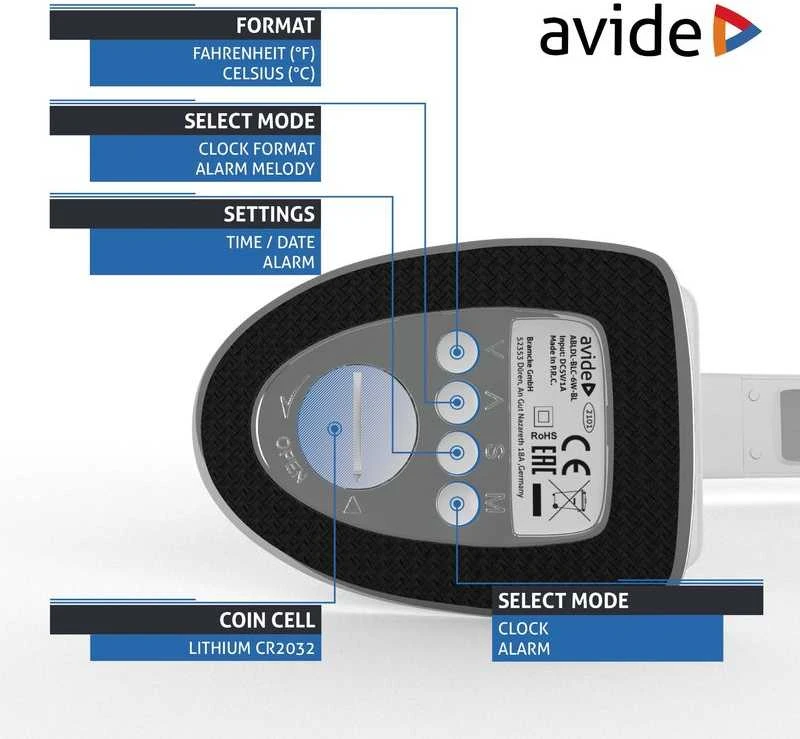 Avide LED stalinis šviestuvas Business 6W LCD odos imitacija baltas