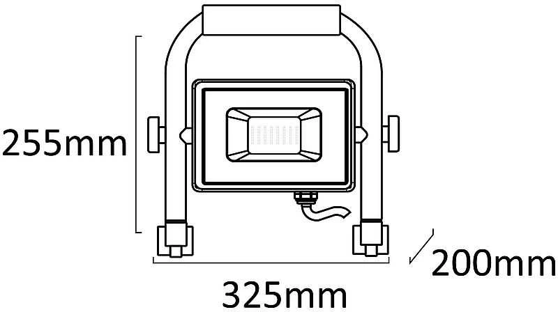 Avide pastatomas LED prožektorius 50W 5000lm