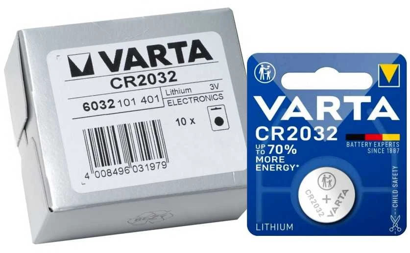 Elementai Varta Lithium CR2032, 10 vnt