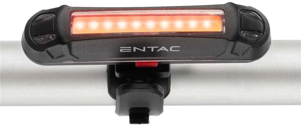 Entac įkraunamas dviračio žibintas Baltas+Raudona COB 2W USB
