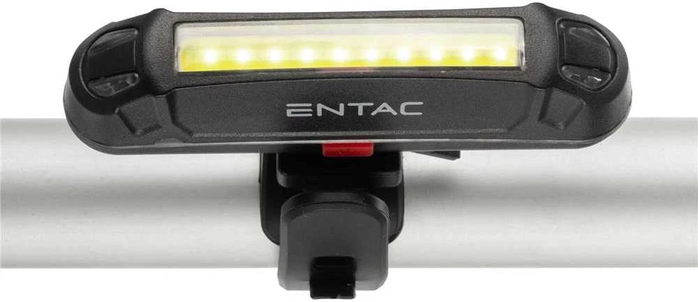 Entac įkraunamas dviračio žibintas Baltas+Raudona COB 2W USB