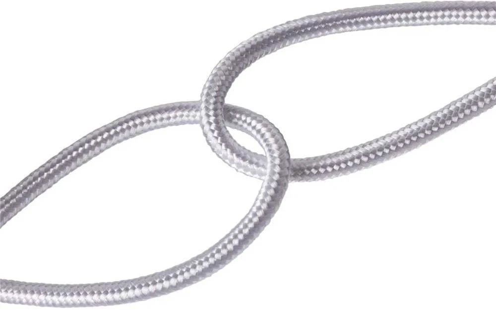 Entac kabelis USB-A - Lightning 1.5m 2A 10W nailonas sidabrinis