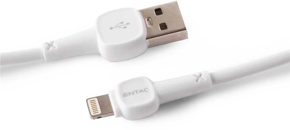 Entac kabelis USB-A - Lightning 1.5m 2A 10W USB-Classic baltas