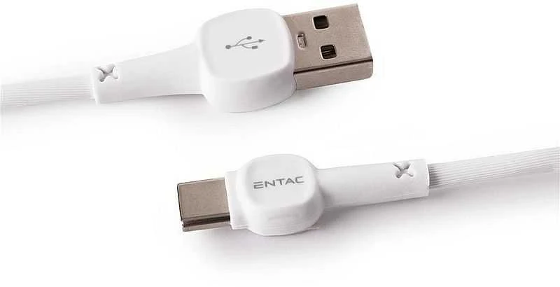 Entac kabelis USB-A - USB-C 1.5m 2A 10W USB-Classic baltas