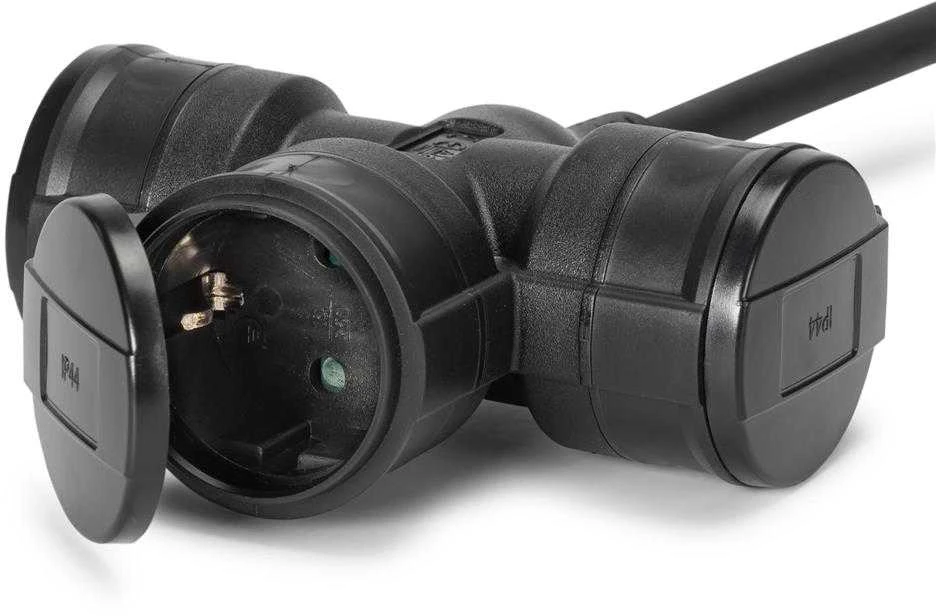 Entac lauko ilgiklis 3 lizdų 0.5m 16A su įžeminimu IP44