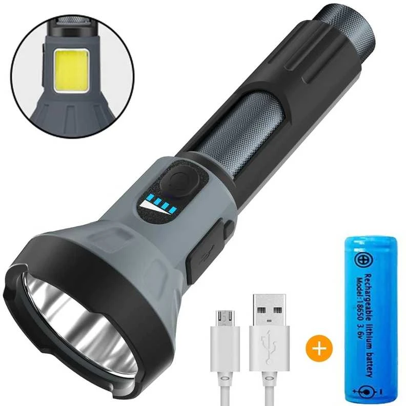 Entac pakraunamas žibintas 3W+3W COB