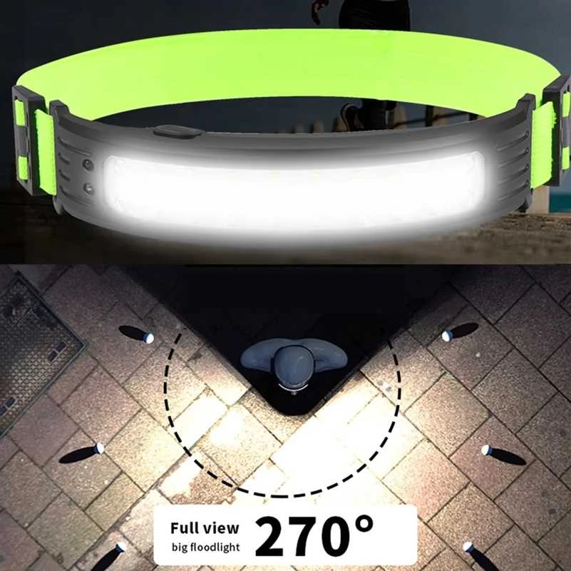 Entac pakraunamas žibintuvėlis ant galvos 5W Sensor