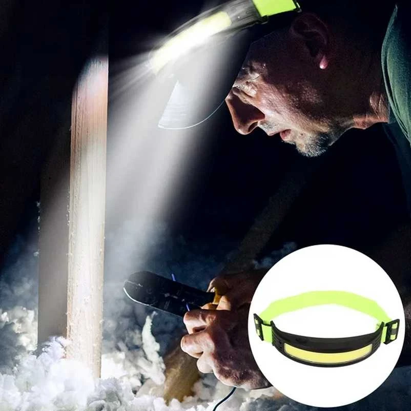 Entac pakraunamas žibintuvėlis ant galvos 5W Sensor