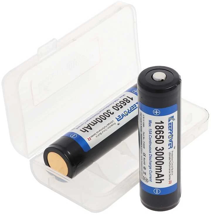 KeepPower akumuliatorius 18650 3000mAh 3,7V 2vnt.