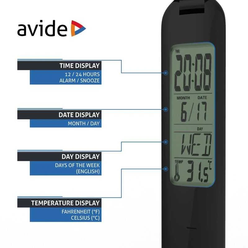 LED įkraunamas stalinis šviestuvas AVIDE Calendar 5W juodas