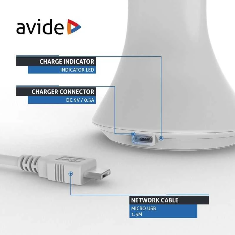 LED įkraunamas stalinis šviestuvas AVIDE Calendar 5W baltas