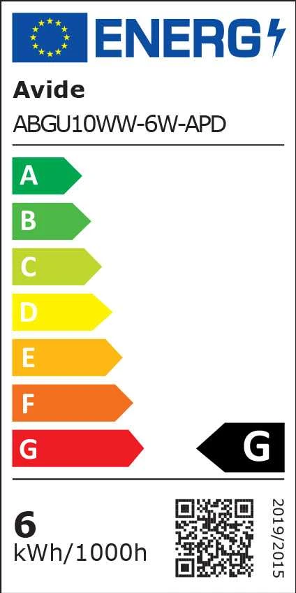 LED lemputė 6W GU10 3K Dimmable AVIDE