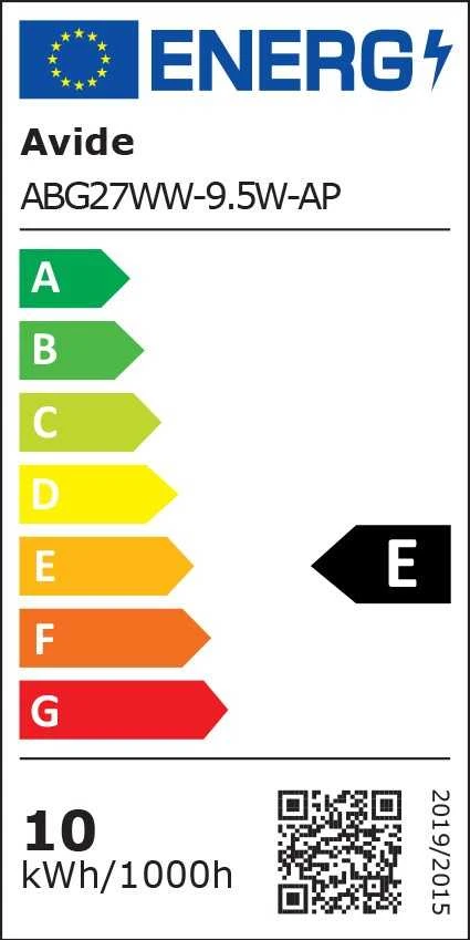 LED lemputė 9,5W A60 E27 AVIDE