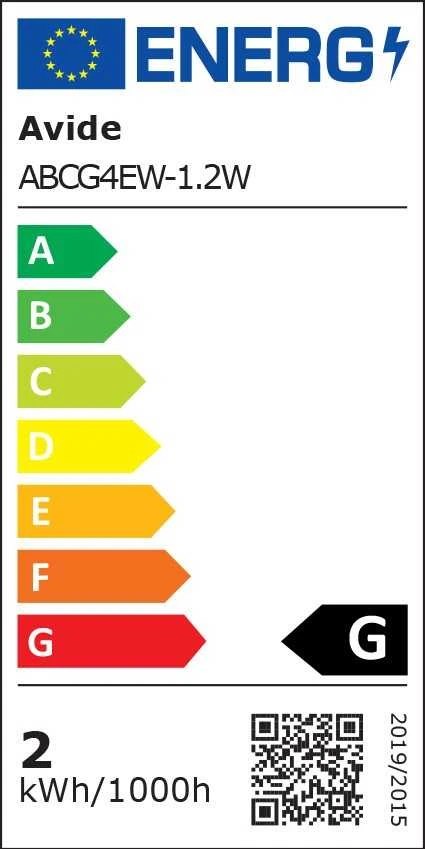LED lemputė Avide 1.2W G4 2700K 5vnt