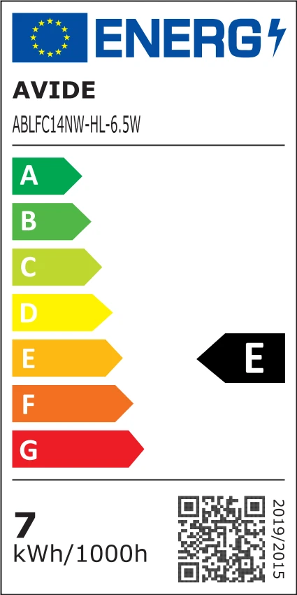 LED lemputė AVIDE 6.5W E14 4000K 5vnt