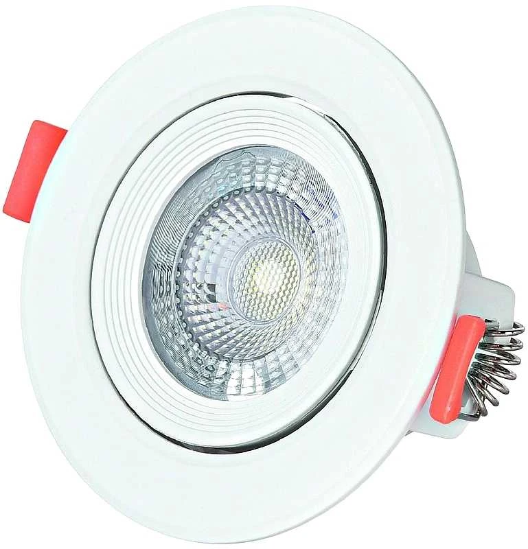 LED Lubinis šviestuvas AVIDE 5W 3000K Ø90mm, apvalus