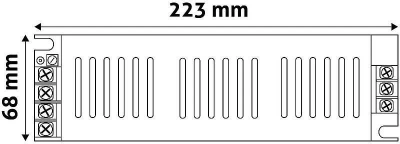 LED maitinimo šaltinis Avide 250W 12V IP20