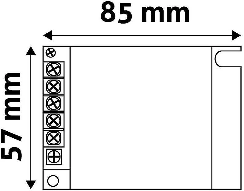 LED maitinimo šaltinis Avide 35W 12V IP20