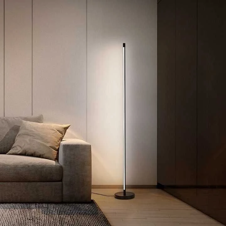 LED toršeras AVIDE 11.5W RGB+W Music sensor, juodas su pulteliu