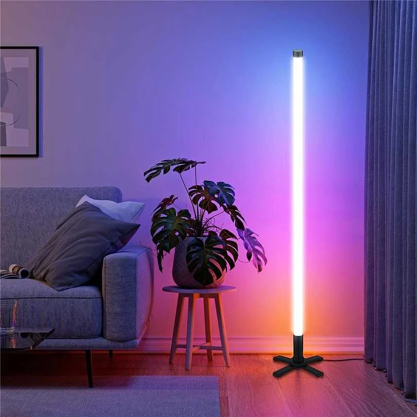 LED toršeras Avide 8W LED RGB+IC USB su pulteliu