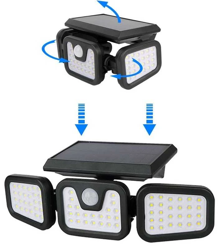 Prožektorius LED Entac Solar 15W SMD PIR